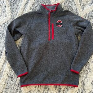 OSU 3/4 zip Columbia Fleece